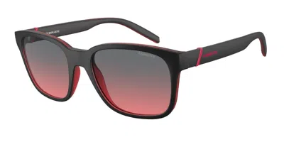 Arnette An4320 Surry H 286977 Men's Sunglasses Black Size 55 In Matte Black Red