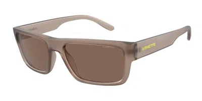 Arnette An4338 Phoxer 290673 Men's Sunglasses Brown Size 57 In Frosted Tobacco Brown