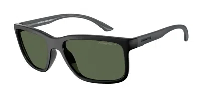 Arnette An4359 Headlight Polarized 29919a Men's Sunglasses Black Size 57 In Green