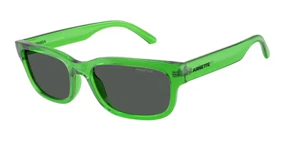 Arnette An4363 Defyer 301487 Women's Sunglasses Yellow Size 55 In Green