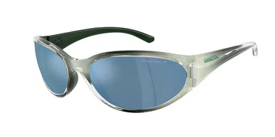 Arnette An4368 Raven Polarized 303422 Men's Sunglasses Green Size 64