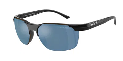 Arnette An4370 Polarized 290022 Men's Sunglasses Black Size 62 In Blue