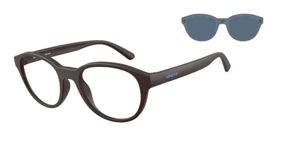 Arnette An4375 With Clip-on 30271w Occhiali Da Vista Per Uomo (solo Montatura) In Brown
