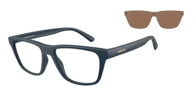Arnette An4376 With Clip-on 27591w Men's Glasses Blue Size 55 - Free Lenses - Blue Light Block Available In Multi