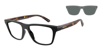 Arnette An4376 With Clip-on 30451w Men's Glasses  Size 55 - Free Lenses - Blue Light Block Available In Black