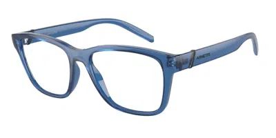 Arnette An7229 Telmo 2873 Men's Glasses Blue Size 53 - Free Lenses - Blue Light Block Available In Transparent Blue