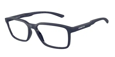 Arnette An7293 2762 Men's Glasses Blue Size 54 - Free Lenses - Blue Light Block Available In Matte Navy Blue Inside Out