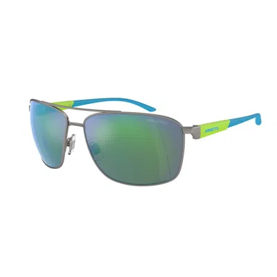 Arnette Blue Metal Sunglasses In Green