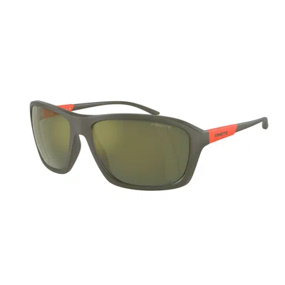 Arnette Brown Resin Sunglasses In Green
