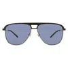 Arnette Dark Blue Pilot Unisex Sunglasses An3082 733/55 57 In Black