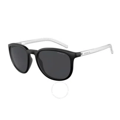 Arnette Dark Grey Oval Men's Sunglasses An4277 275887 53 In Black