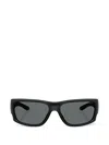 Arnette Flipside Rectangle-frame Sunglasses In Black