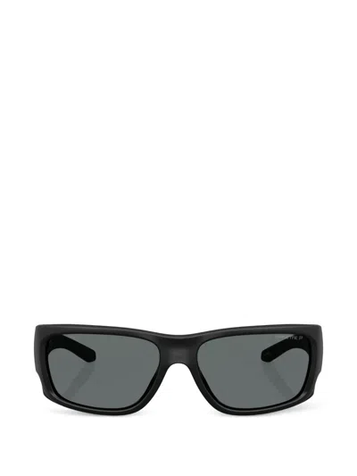 Arnette Flipside Rectangle-frame Sunglasses In Black