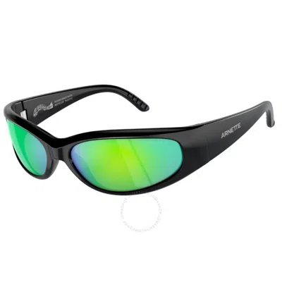 Arnette Green Mirror Wrap Men's Sunglasses An4302 2949f2 62