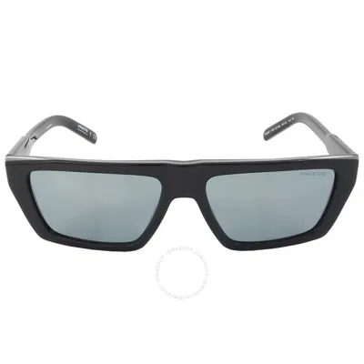 Arnette Grey Mirrror Browline Men's Sunglasses An4281 12116g 56