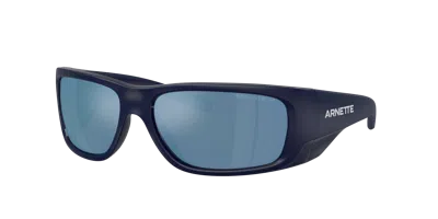 Arnette Man Sunglass An4345 Flipside In Dark Grey Mirror Water Polar