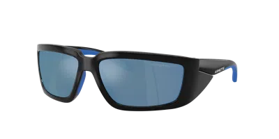 Arnette Man Sunglass An4355 Taggit In Dark Grey Mirror Water Polar