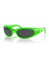 Arnette Men's Catfish Sunglasses, Mirror An4302 In Yeah Green