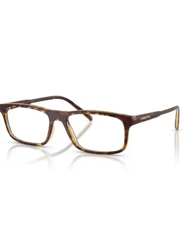 Arnette Men's Dark Voyager Eyeglasses, An7194 In Dark Havana