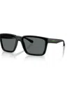 Arnette Men's Polarized Sunglasses, Plot Twist An4346 In Black Matte Top,shiny