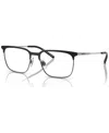 Arnette Men's Rectangle Eyeglasses, An6136 53 In Rubber Black