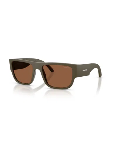 Arnette Men's Square Sunglasses For Round Face An4377 In Green