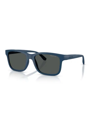 Arnette Men's Square Sunglasses For Round Face An4378 In Matte Navy Blue