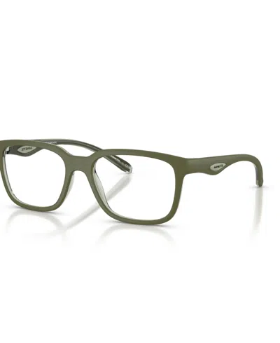 Arnette Men's Steek Eyeglasses, An7284 In Military,transparent Green