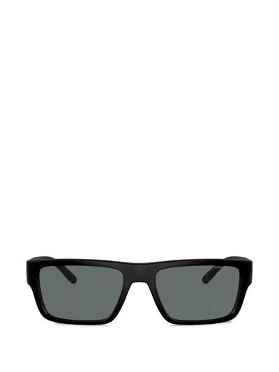 Arnette Phoxer Rectangle-frame Sunglasses In Black