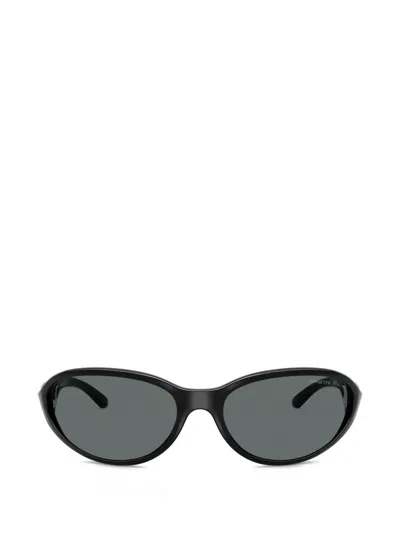 Arnette Raven Oval-frame Sunglasses In Black
