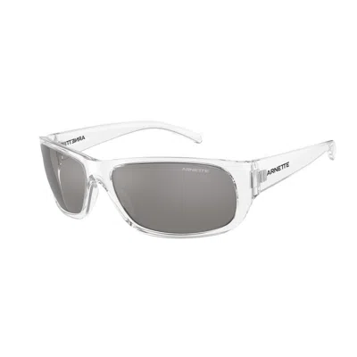 Arnette Transparent Resin Sunglasses In Gray