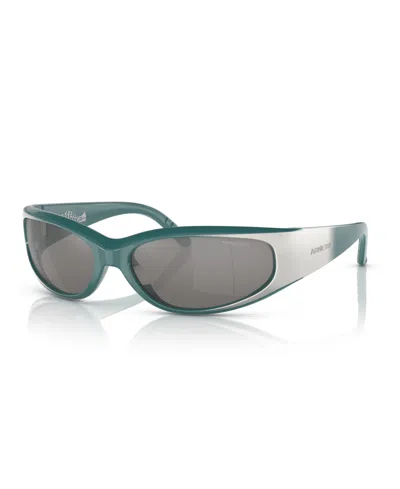 Arnette Unisex Catfish Sunglasses, An4302 In Green Gradiant Metal Silver