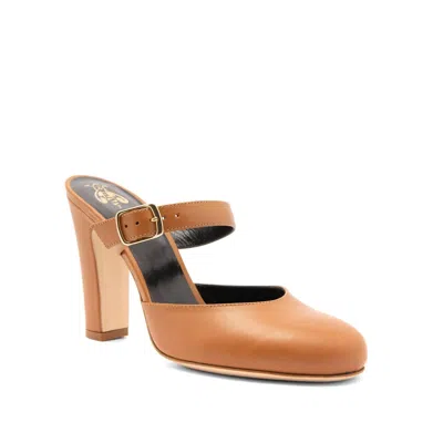 Arnia Women's Nina Calf Leather Mule In Brown