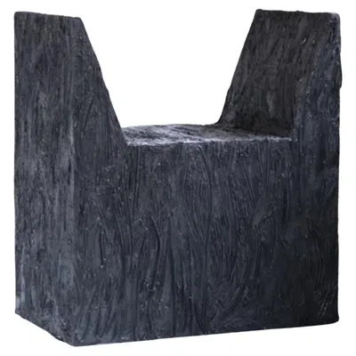 Pre-owned Arno Declercq Contemporary Dark Grey Ad Rubber Stool Small By  In Gray
