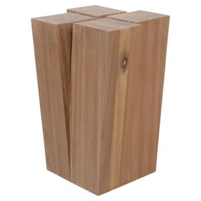 Pre-owned Arno Declercq Contemporary Stool In Walnut, Four Legs Naturel By  In Brown