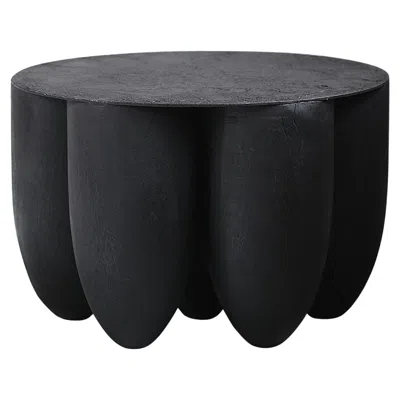 Pre-owned Arno Declercq Multiple Rounded Form Senufo Coffee Table In Burnt Iroko Wood By  In Brown
