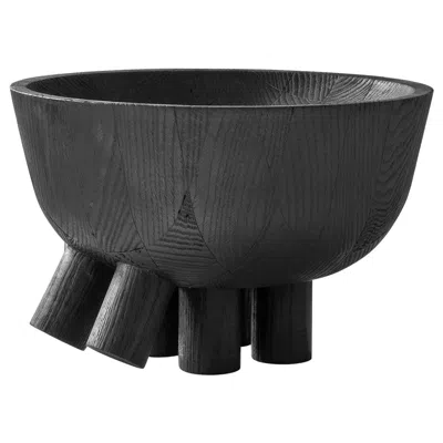 Pre-owned Arno Declercq Walking Bowl In Iroko Wood,  In Brown