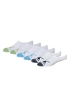 Arnold Palmer 6-pack Logo Liner Socks In White Multi