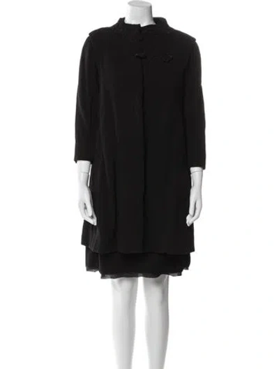 Pre-owned Arnold Scaasi Vintage 1960's Dress Set In Black