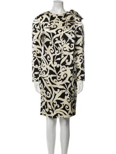 Pre-owned Arnold Scaasi Vintage Knee-length Dress In Multi