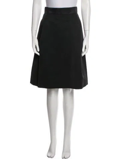 Pre-owned Arnold Scaasi Vintage Knee-length Skirt In Black