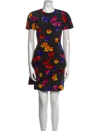 Pre-owned Arnold Scaasi Vintage Mini Dress In Black