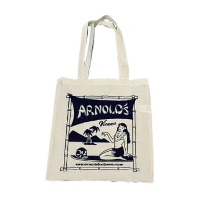 Arnold's Arnold´s Aloha Tote Bag Beige Navy In Neturals