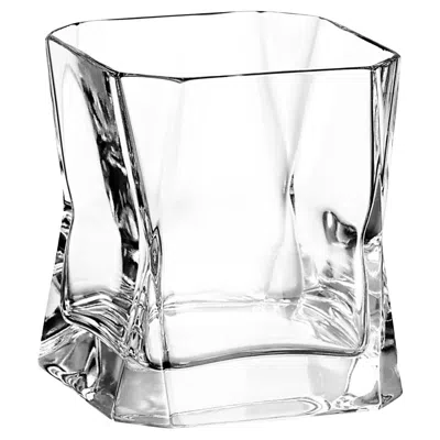 Pre-owned Arnolfo Di Cambio Cibi Set Of 2 Double Old Fashion Glasses By Cini Boeri In Gray