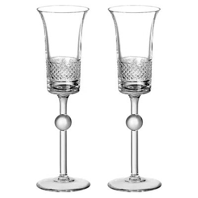 Pre-owned Arnolfo Di Cambio Diamond Set Of 2 Champagne Goblets By Claire Le Sage In Gray