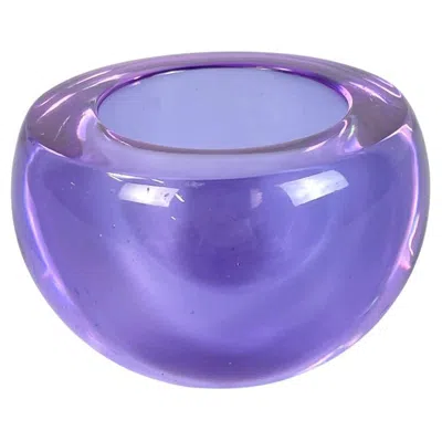 Pre-owned Arnolfo Di Cambio Italian Modern Bowl Ashtray Biglia By Joe Colombo For , 1970s In Purple