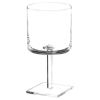 Pre-owned Arnolfo Di Cambio Laetitia Set Of 2 Wine Goblets By Michele De Lucchi With Alberto Nason In Gray