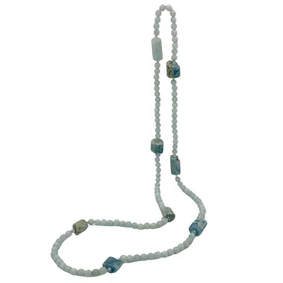 Arntz Women's Blue Aquamarine Calcedonia Necklace