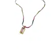 Arntz Women's Gold / Pink / Purple Pink Tourmaline Necklace