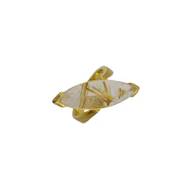 Arntz Women's Gold Rutilated Quartz Ring